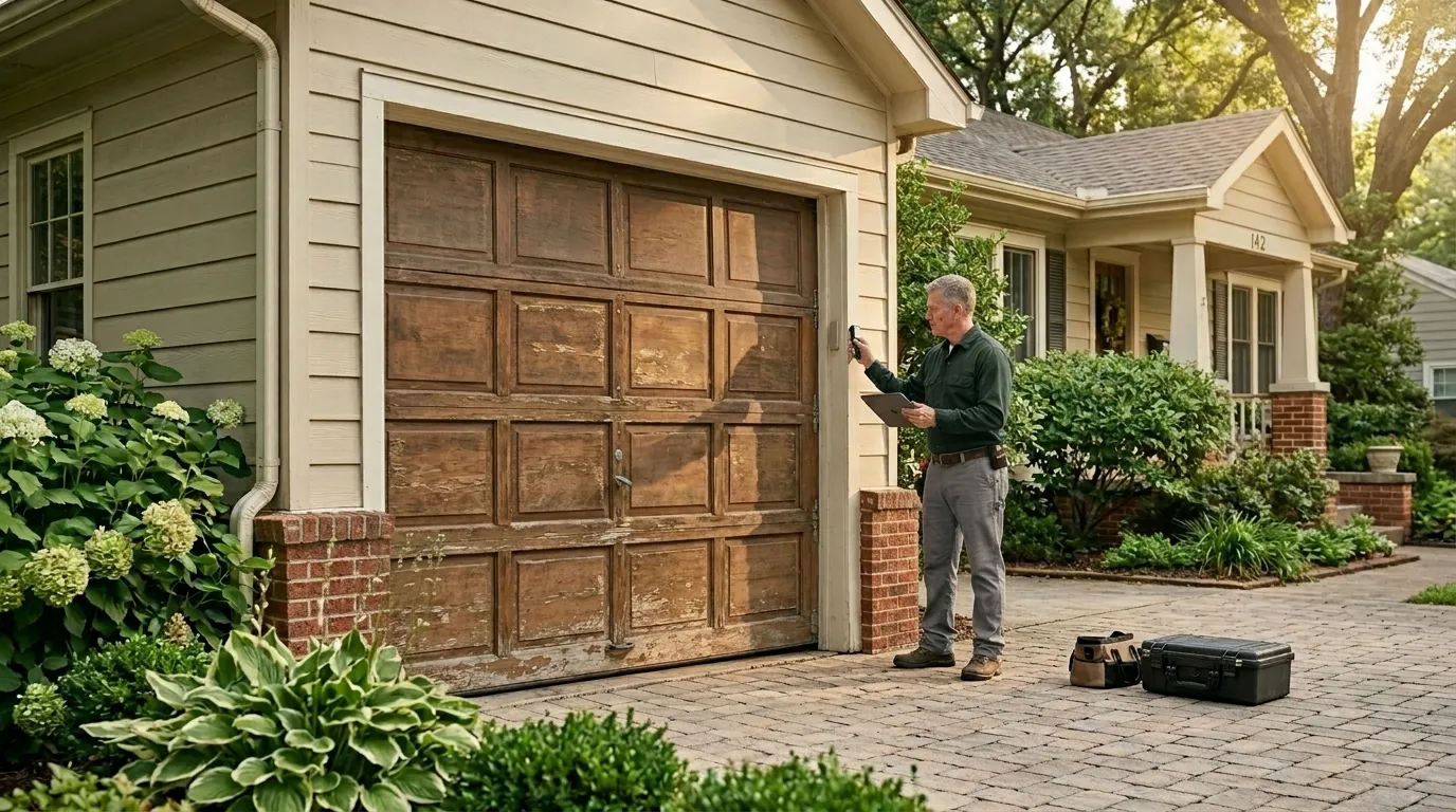 Garage door detail illustrating is your port orchard garage door worth repairing?