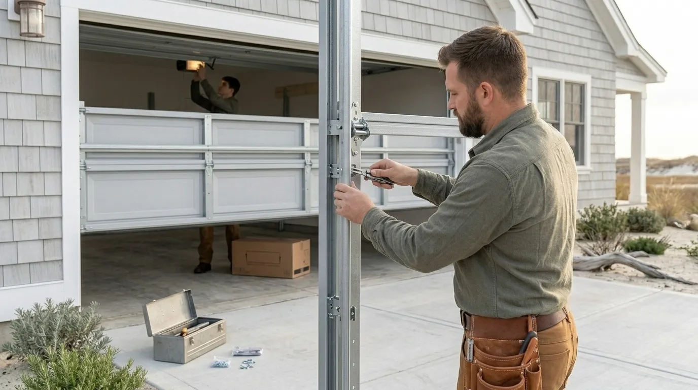 New residential garage door installed on a Port Orchard Washington home